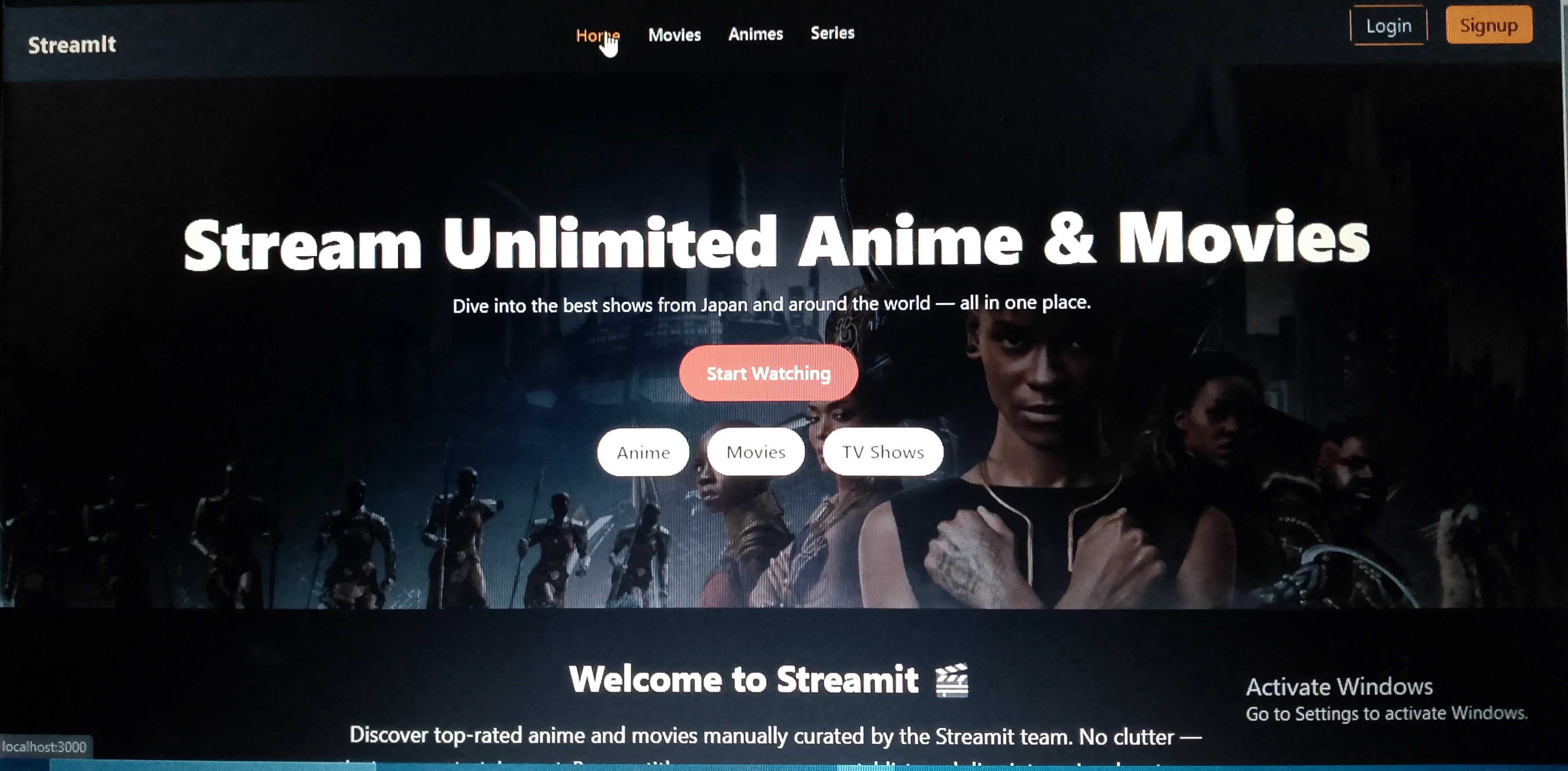 Streaming Platform Site